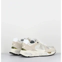 Online PREMIATA Sneakers 90s daim et toile gris blanc - MASED 7005 BEIGE