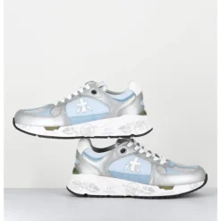 Discount PREMIATA Sneakers 90s en toile & cuir et argent - MASED 6679 BLEU