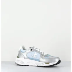 Discount PREMIATA Sneakers 90s en toile & cuir et argent - MASED 6679 BLEU
