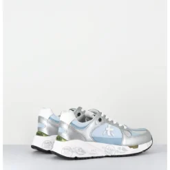 Discount PREMIATA Sneakers 90s en toile & cuir et argent - MASED 6679 BLEU