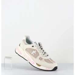 New PREMIATA Sneakers 90s en toile usée - MASED 6681 BEIGE