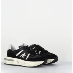 New PREMIATA Sneakers ultra légère cuir & toile nylon - CASSIE 6471 NOIR
