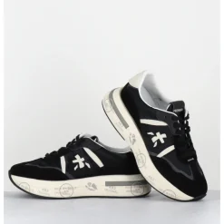 Best PREMIATA Sneakers ultra légère cuir & toile gris - CASSIE 6741 NOIR