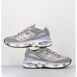 Sale PREMIATA Sneakers ultra light daim / toile & bijoux - MOERUND 6440 GRIS