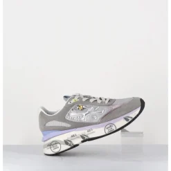 Sale PREMIATA Sneakers ultra light daim / toile & bijoux - MOERUND 6440 GRIS