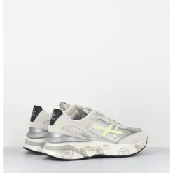 Sale PREMIATA Sneakers ultra light daim & toile métallisé - MOERUND 6988 GRIS