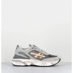 Hot PREMIATA Sneakers ultra light daim & toile khaki - MOERUND 6992 GRIS