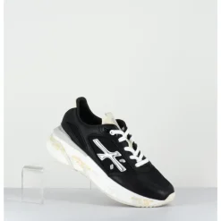 New PREMIATA Sneakers ultra light toile & cuir argent - MOERUND 6733 NOIR