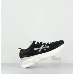 New PREMIATA Sneakers ultra light toile & cuir argent - MOERUND 6733 NOIR