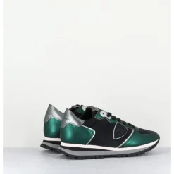 Clearance PHILIPPE MODEL TRPX LOW NOIR VERT