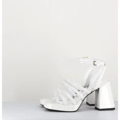 Best GARRICE LAB Sandales à plateforme multi-brides vernis - SUN VERNICE BIANCO BLANC